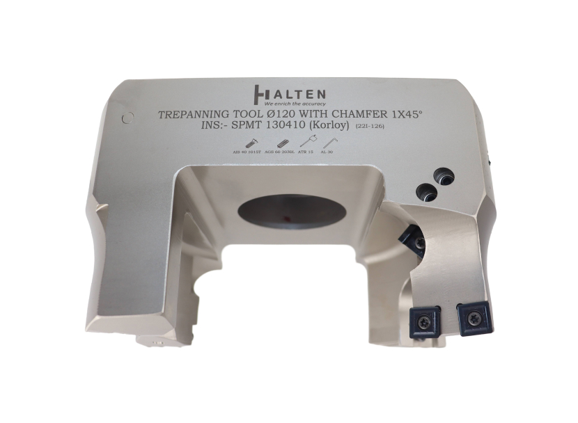 Trepanning Tool For OD Face Chamfer